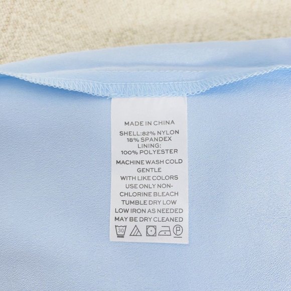 NWT HILL HOUSE HOME Clara Tulle Tiered Mini Skirt sz M Blue Elastic Waist Lined - Picture 11 of 11